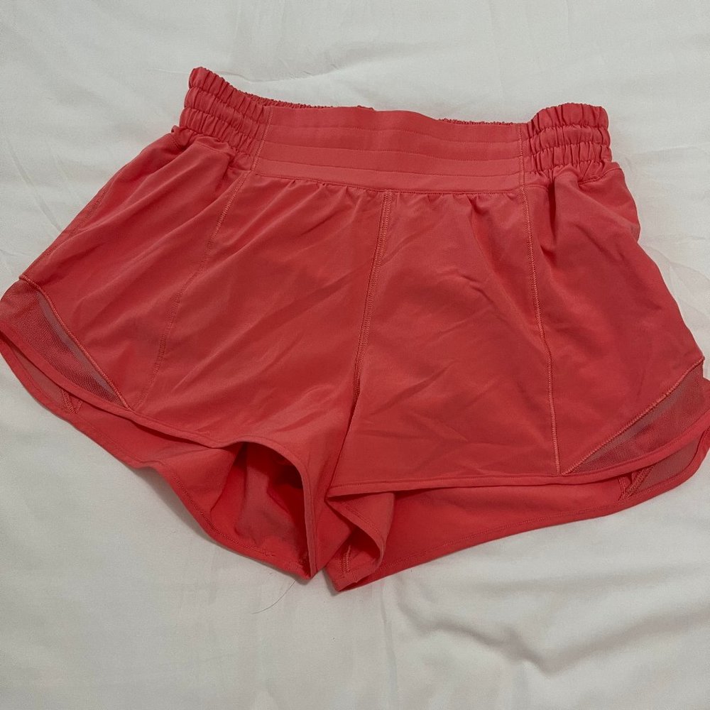 Lululemon Hotty Hot Shorts in Raspberry Cream